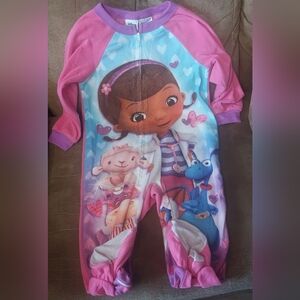 ❄️ Disney Children's Doc Mcstuffins Fleece Footsy PJ's